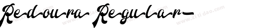 Redoura Regular字体转换